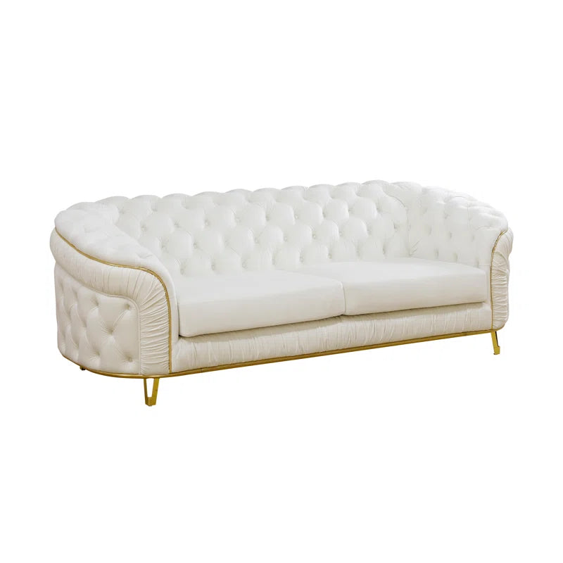 Verx-Flannelette Classic Chesterfield Sofa