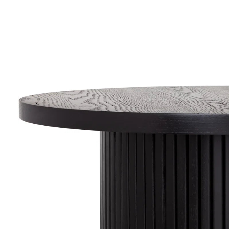 Charleily Solid Wood Coffee Table Round