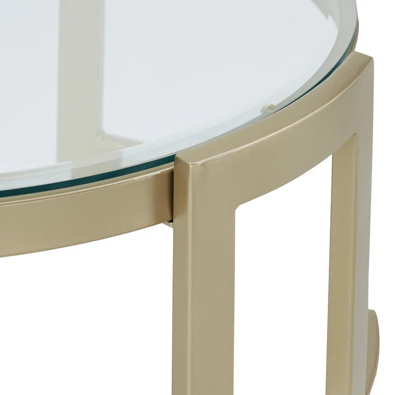 Birnson 48'' Glass Top Console Table