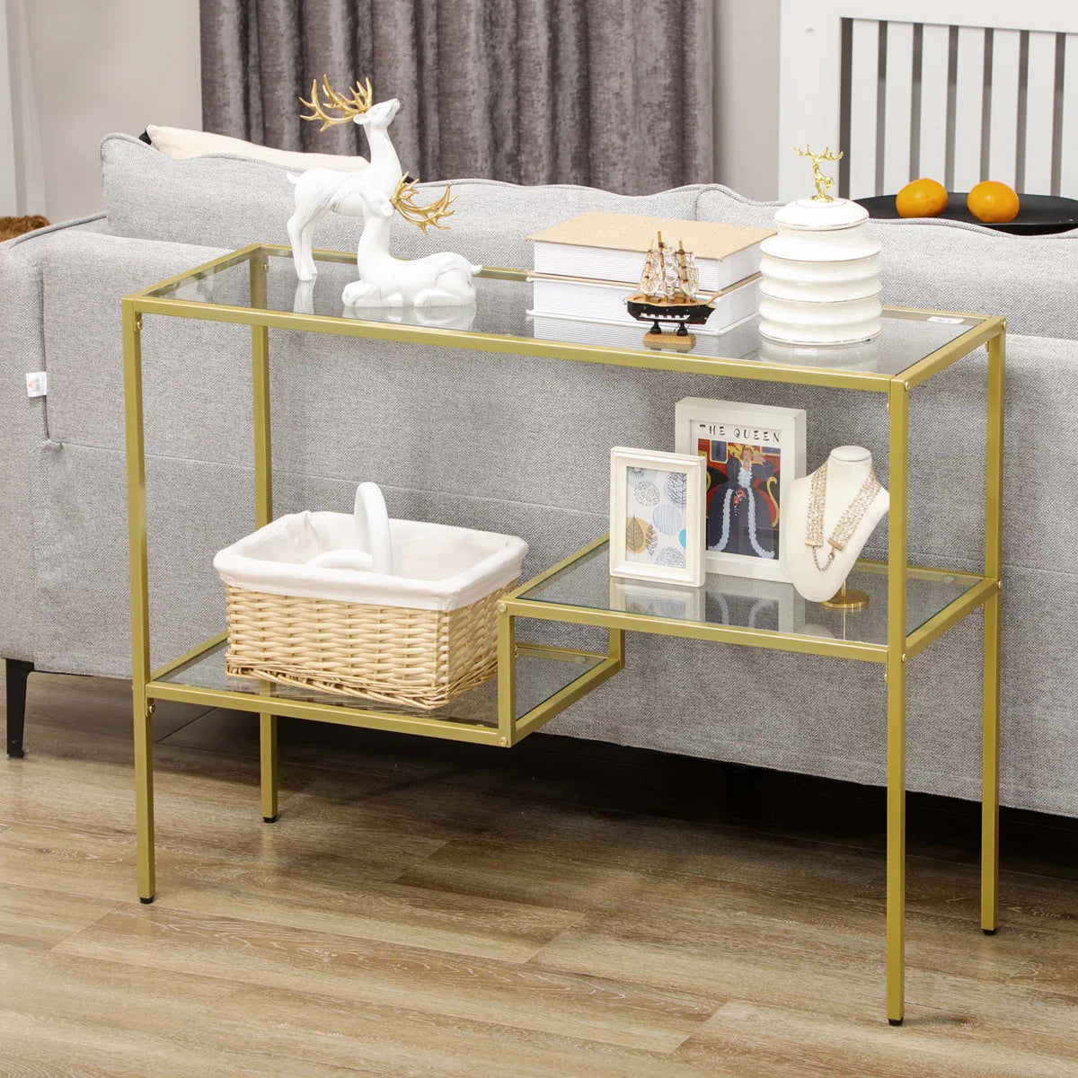 Seren Glass Console Table