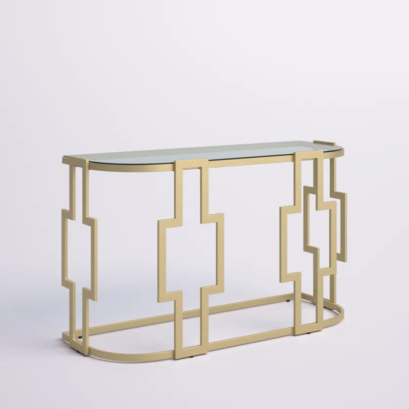 Birnson 48'' Glass Top Console Table