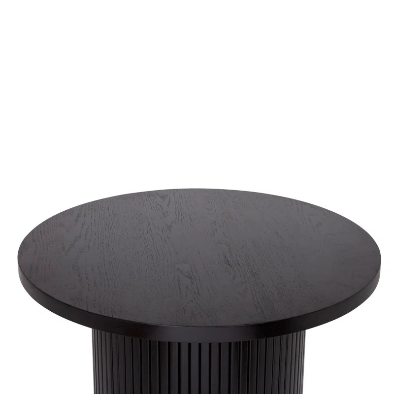 Charleily Solid Wood Coffee Table Round