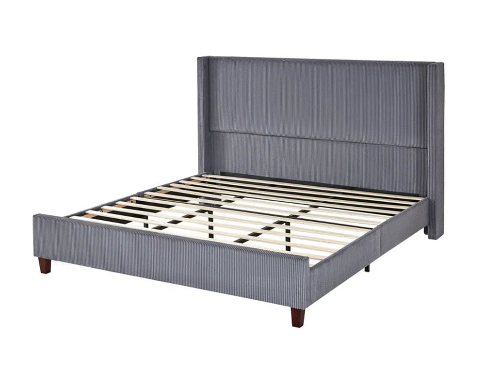 Wauseon Corduroy Upholstered Bed