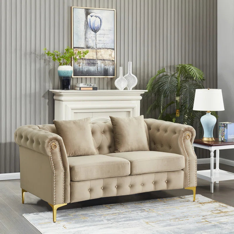 Frotten 65'' Velvet Loveseat