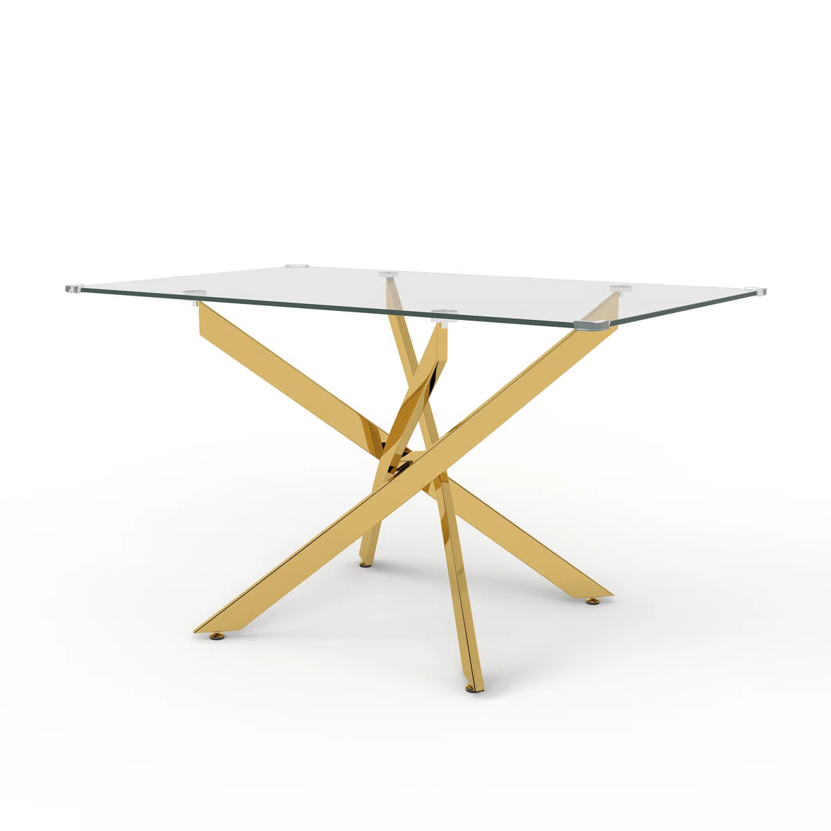 Arlen Glass Pedestal Dining Table