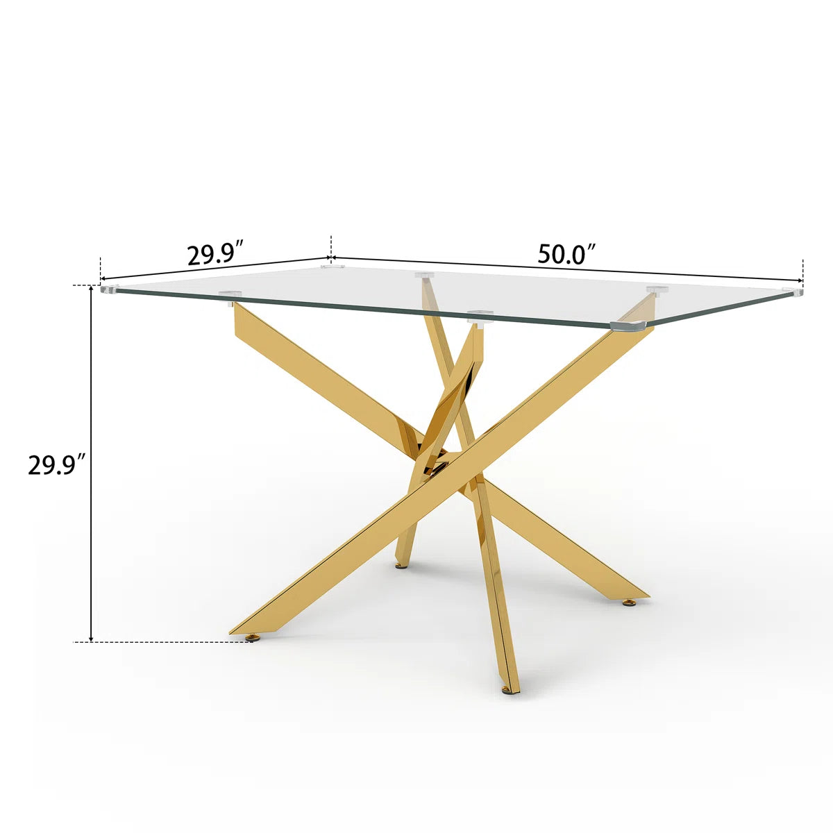 Arlen Glass Pedestal Dining Table