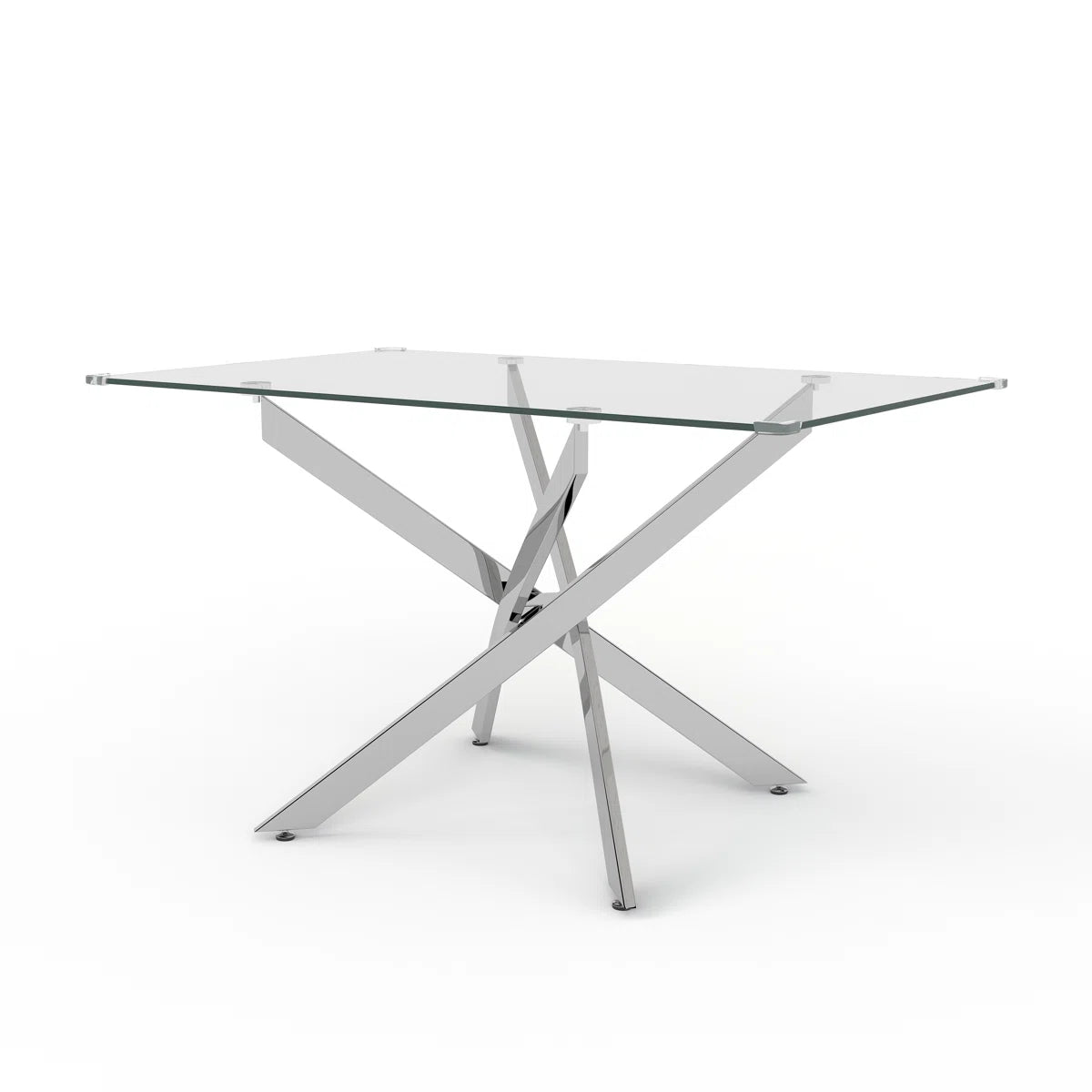 Arlen Glass Pedestal Dining Table