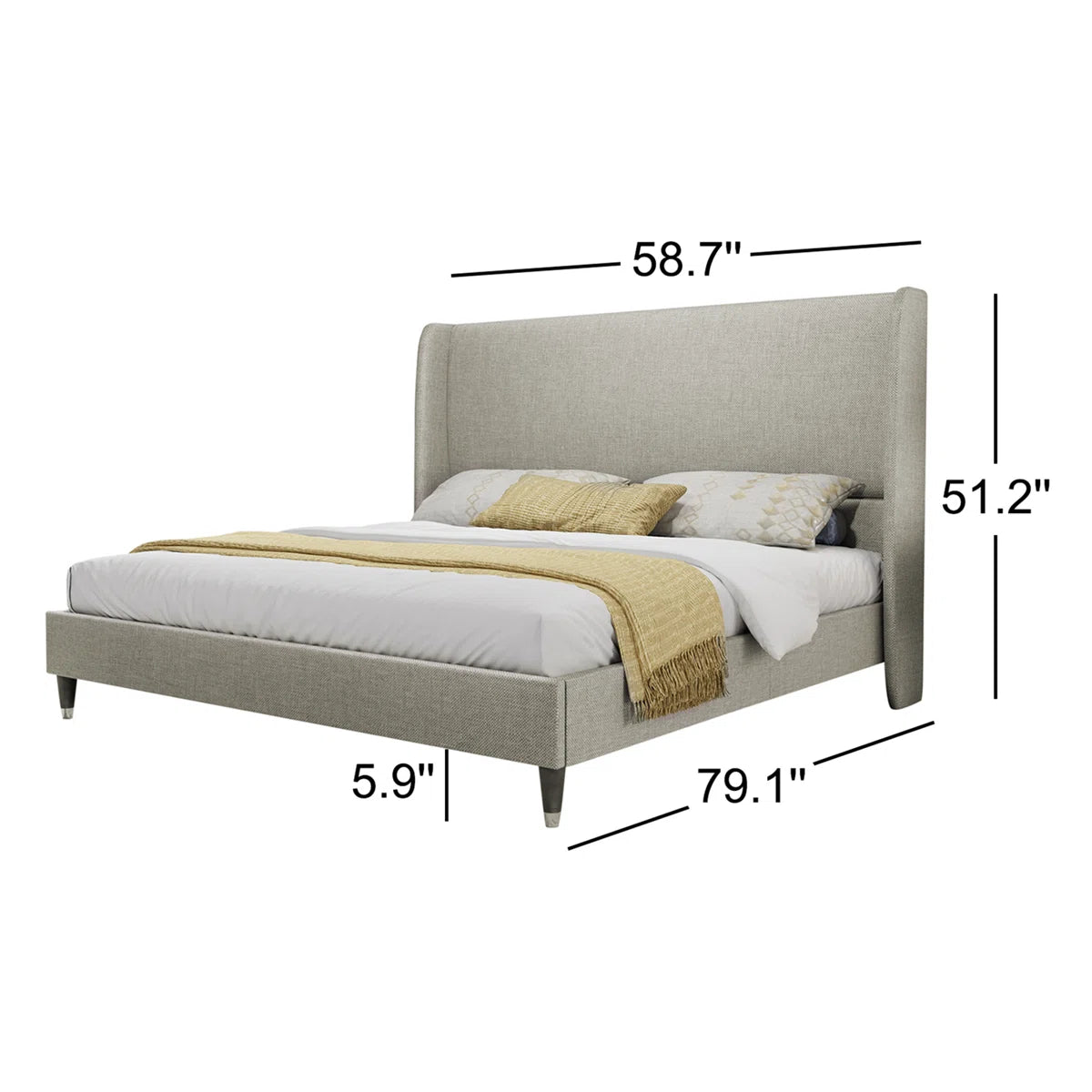Calia Upholstered Platform Bed