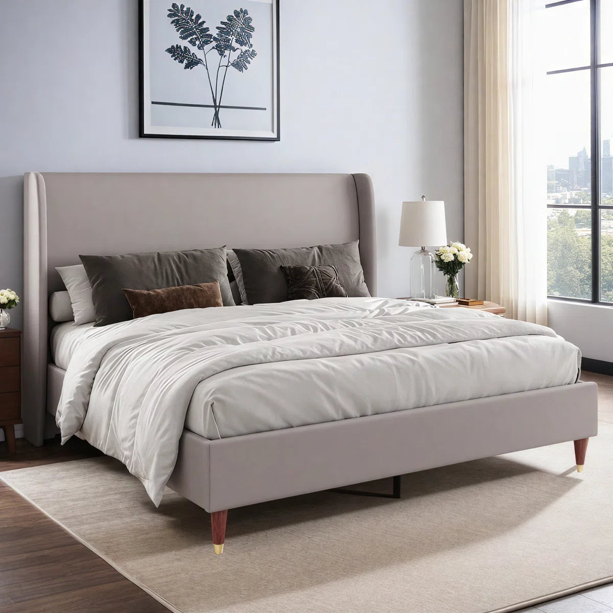 Calia Upholstered Platform Bed