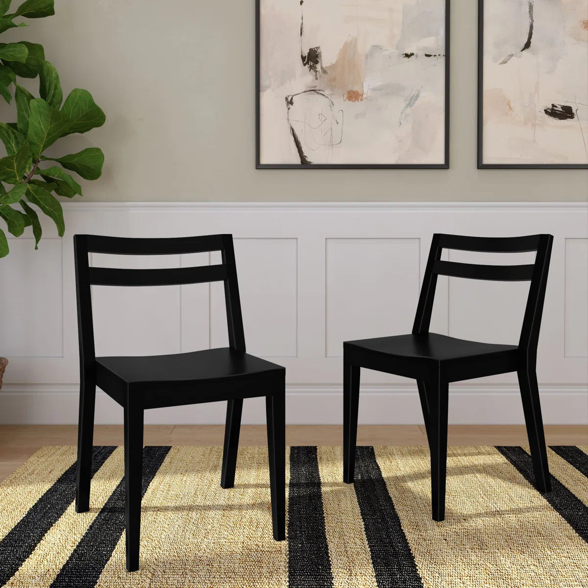 Nolan Wooden Dining Chair Set