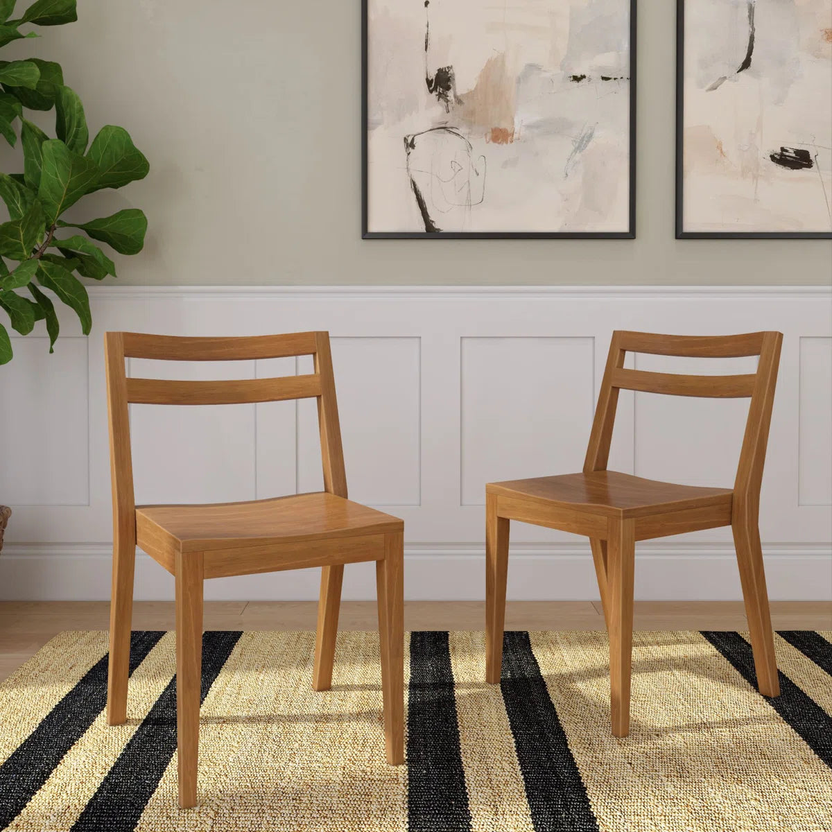 Nolan Wooden Dining Chair Set