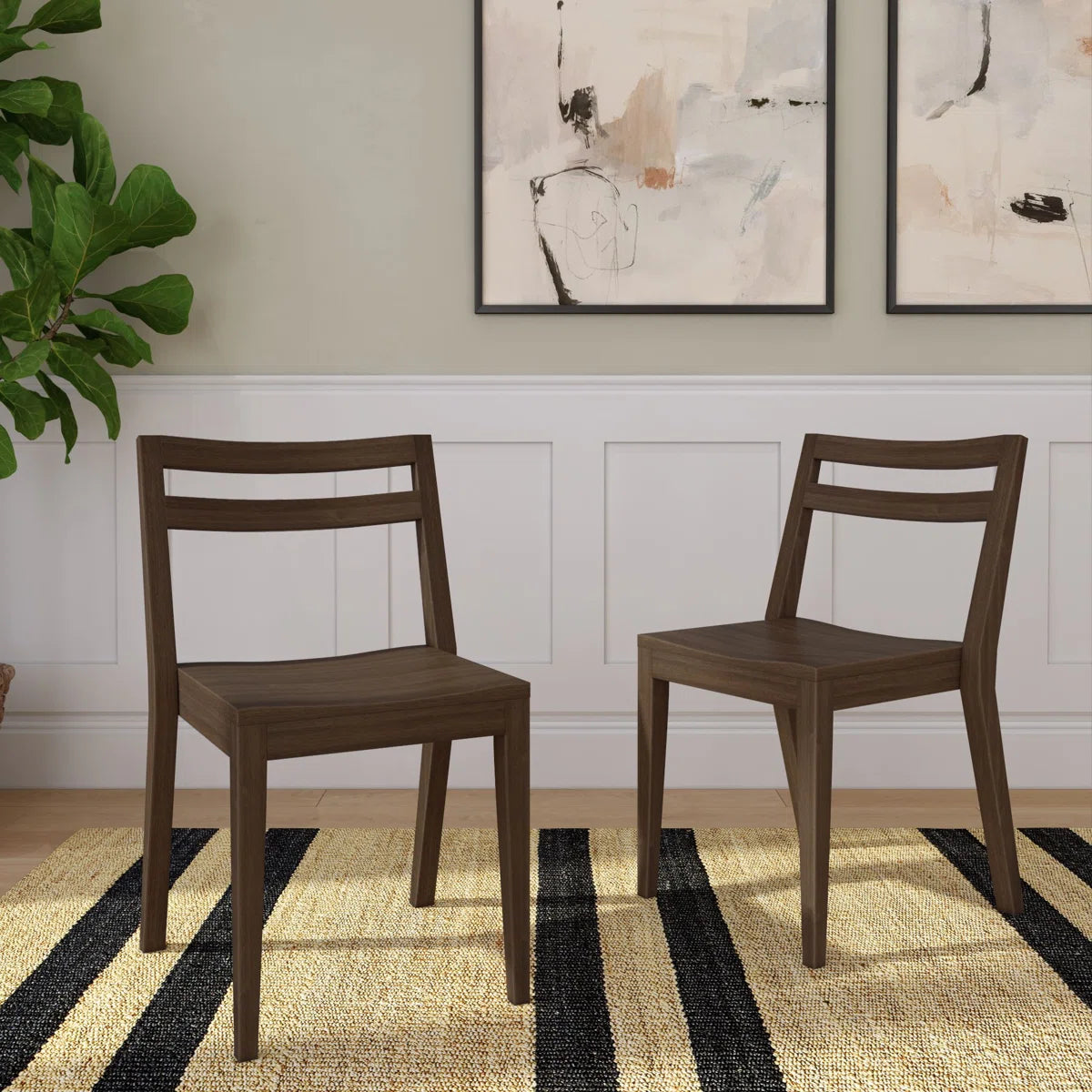 Nolan Wooden Dining Chair Set