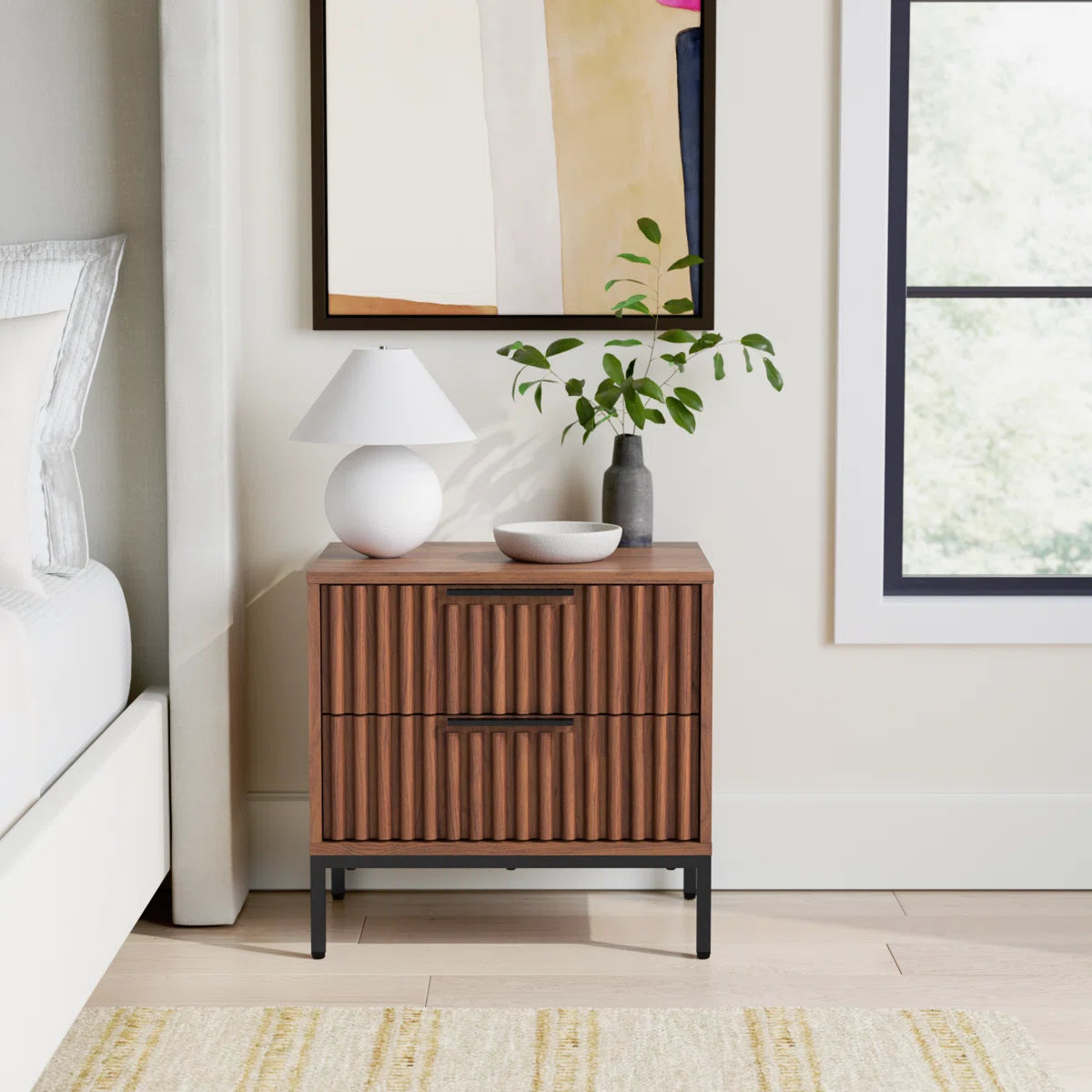 Marcel Fluted Nightstand