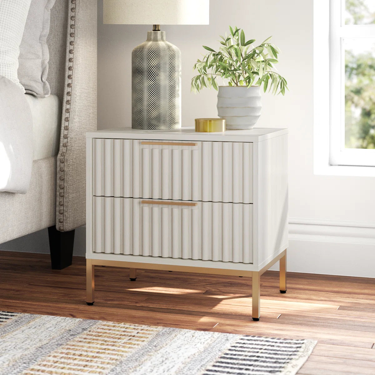 Marcel Fluted Nightstand
