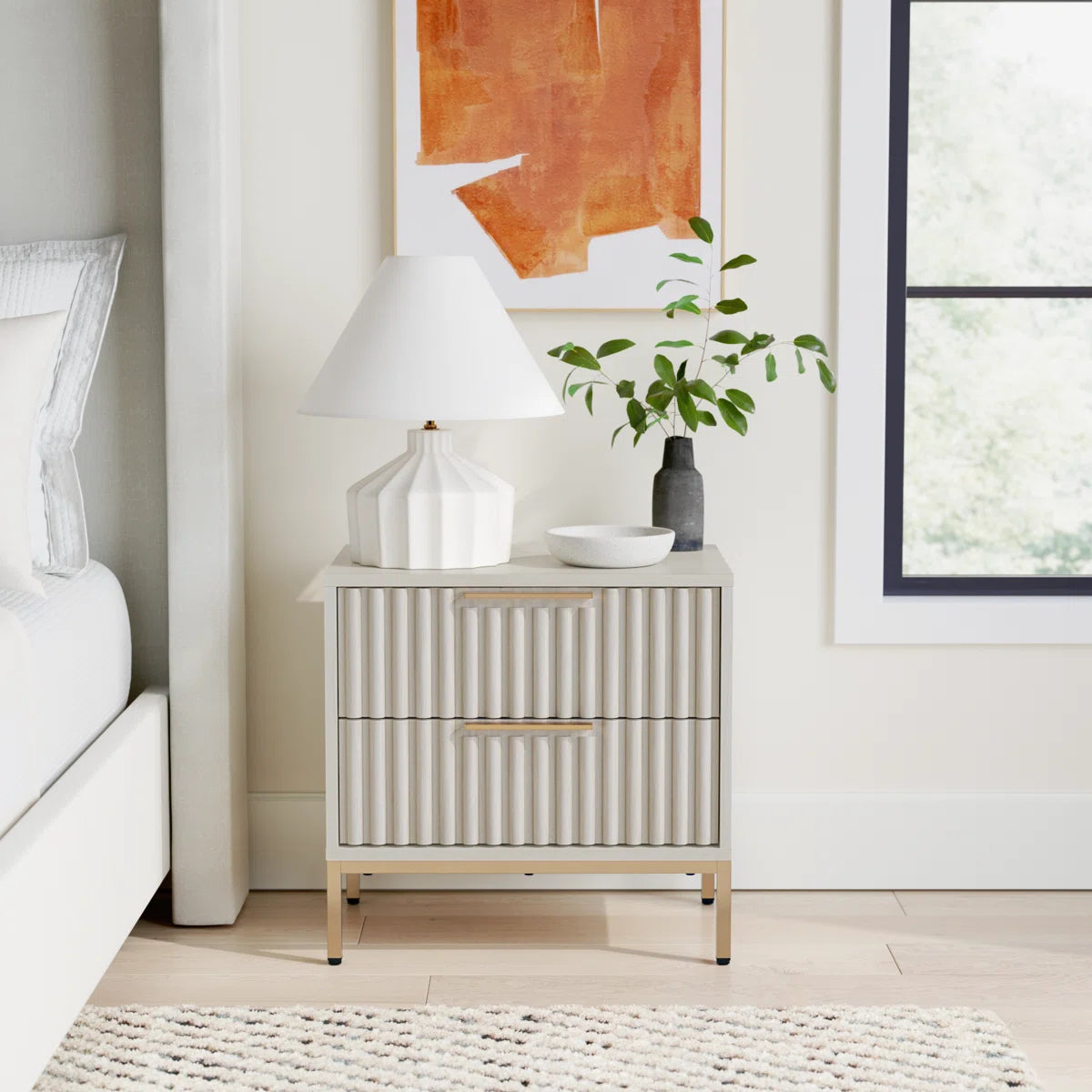 Marcel Fluted Nightstand