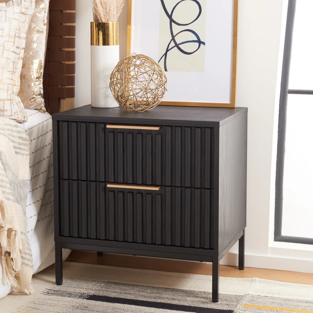 Marcel Fluted Nightstand