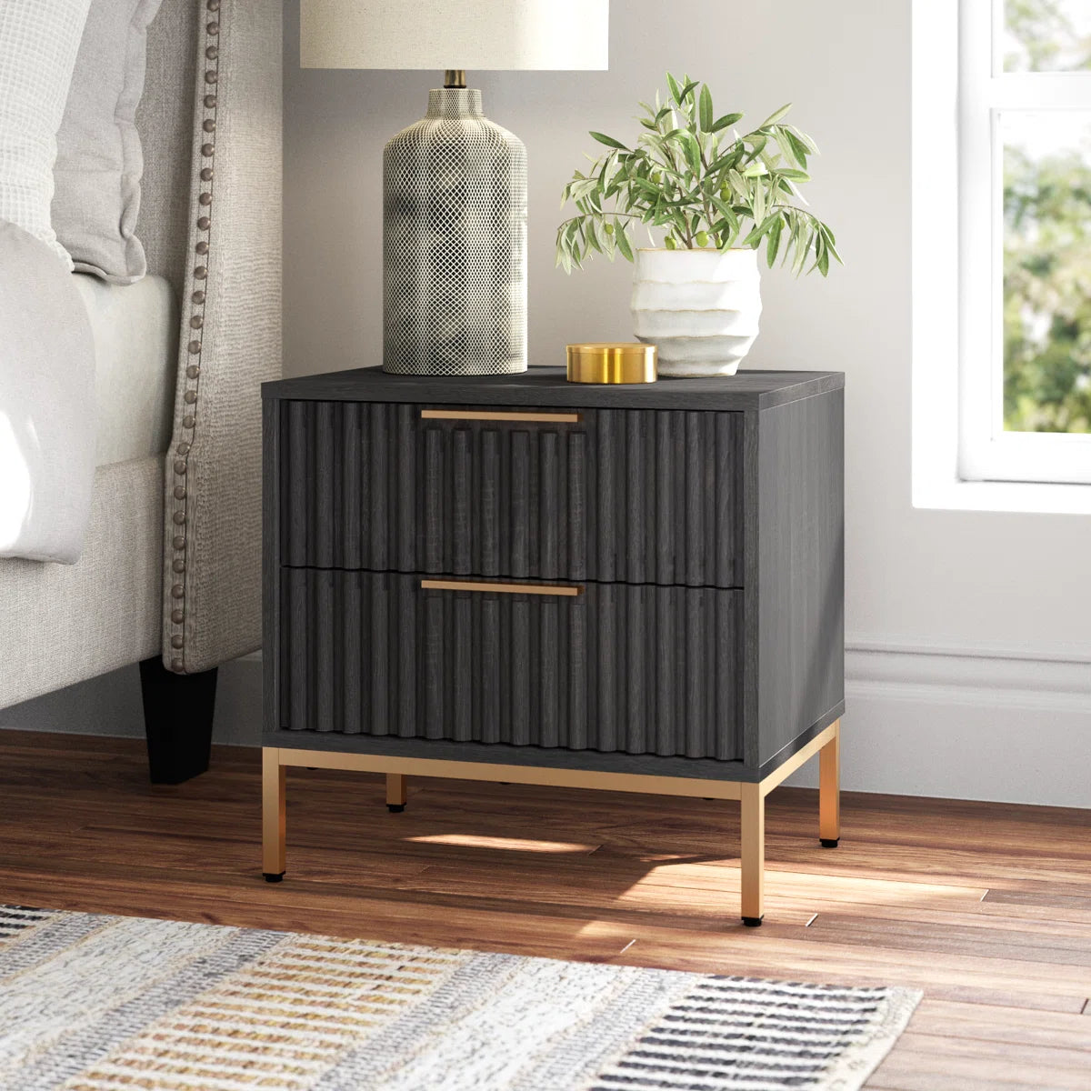 Marcel Fluted Nightstand