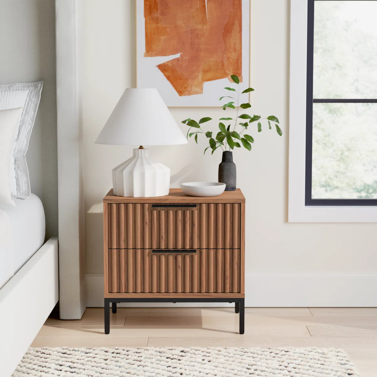 Marcel Fluted Nightstand