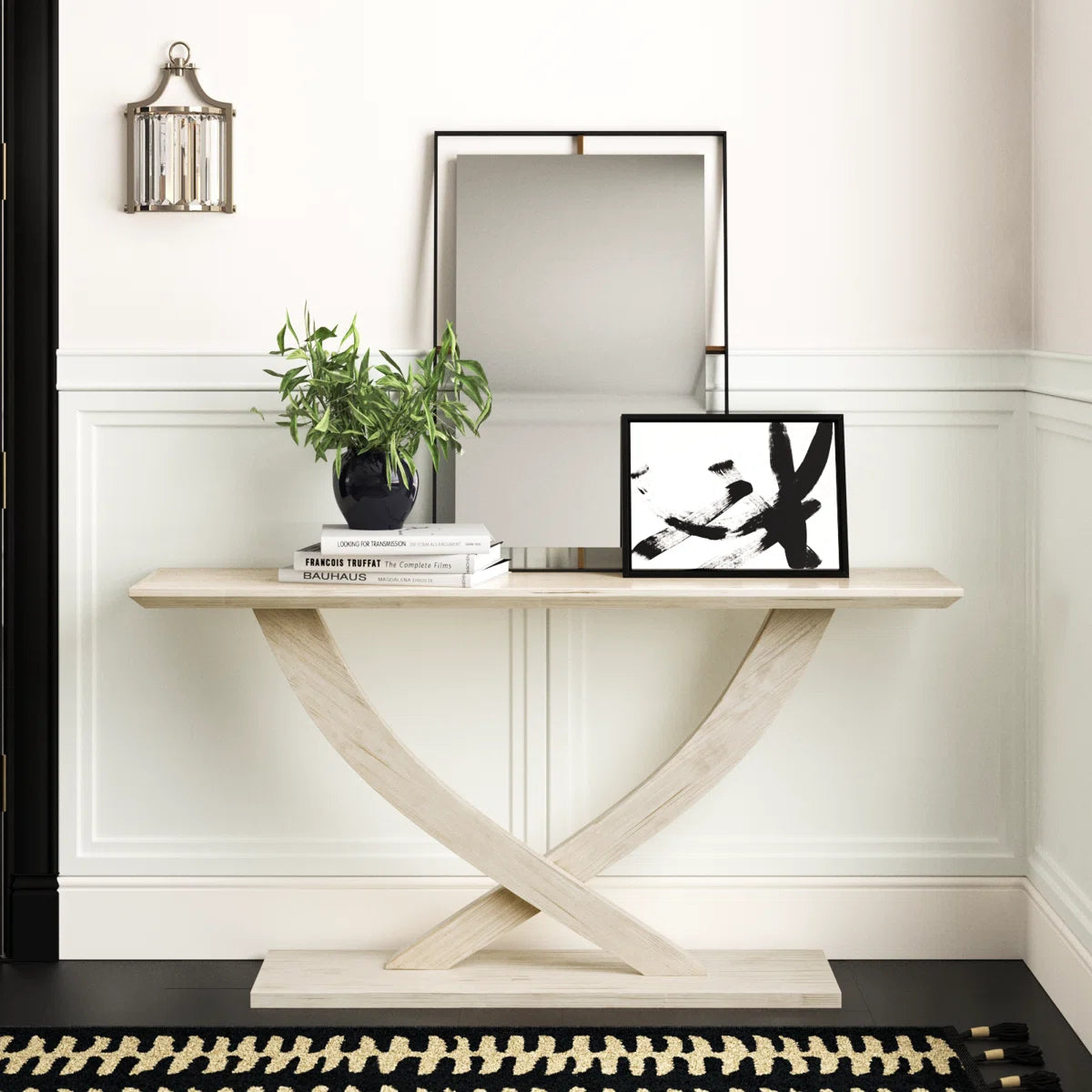 Elara Solid Wood Console Table