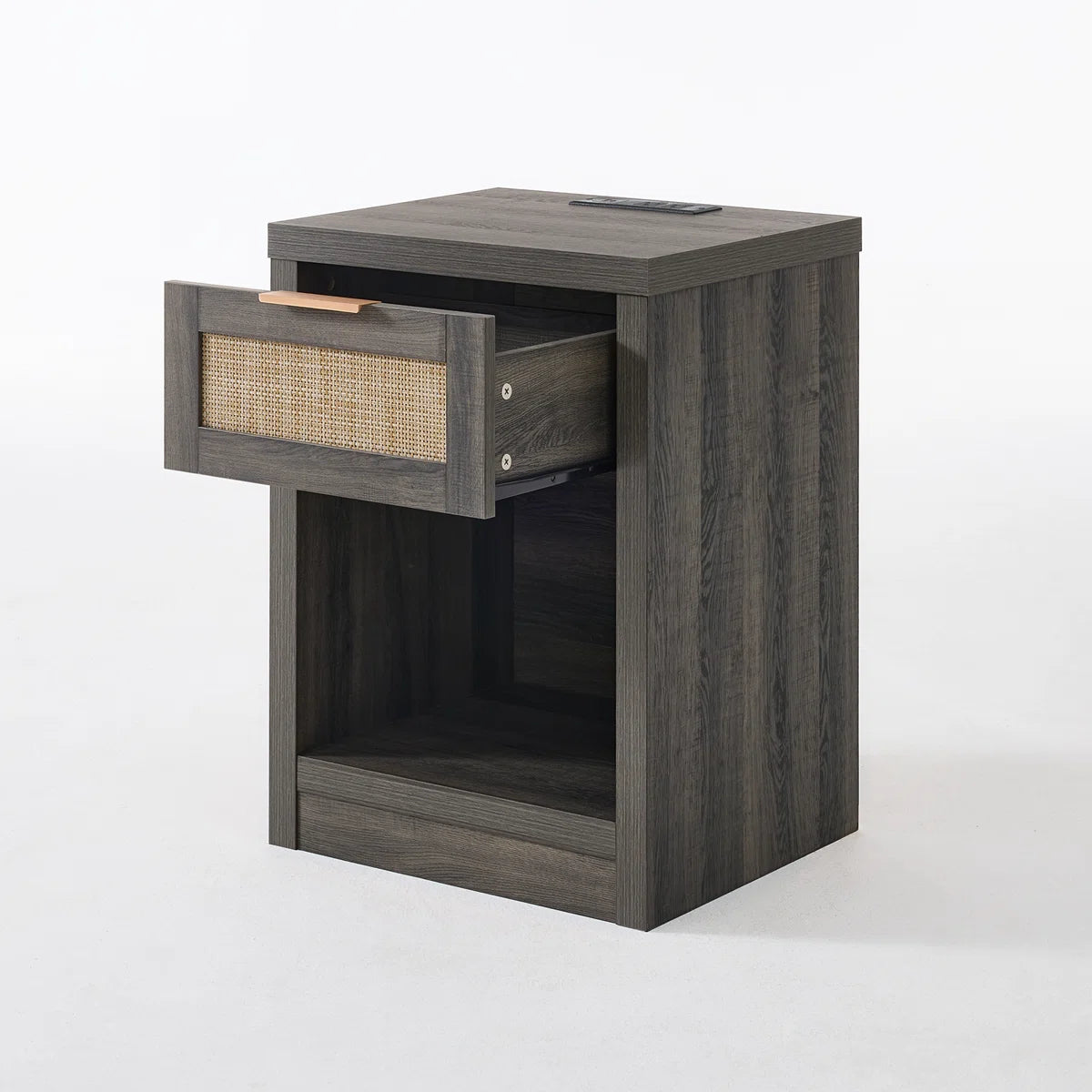 Kaelen Nightstand with Charging Station
