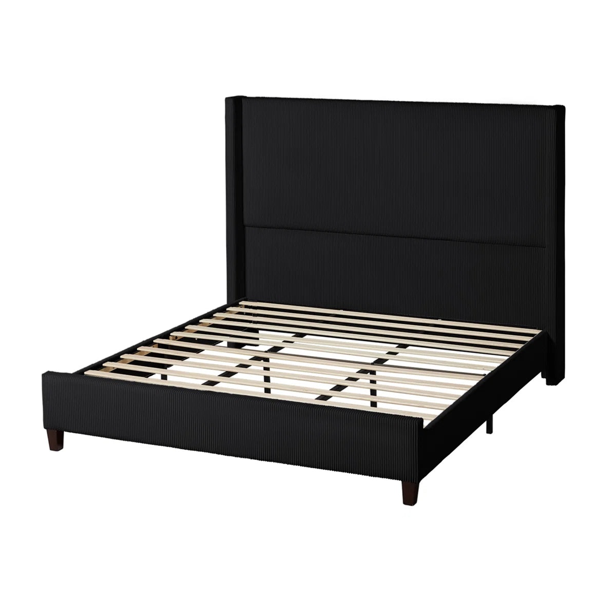 Alvera Wingback Platform Bed
