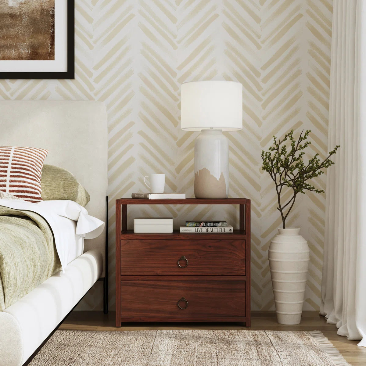 Ceyla 2-Drawer Nightstand