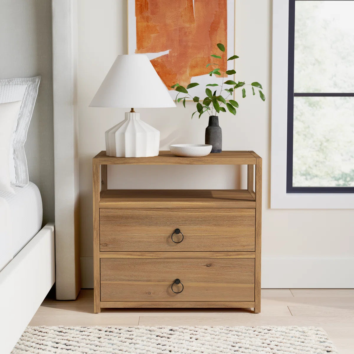 Ceyla 2-Drawer Nightstand