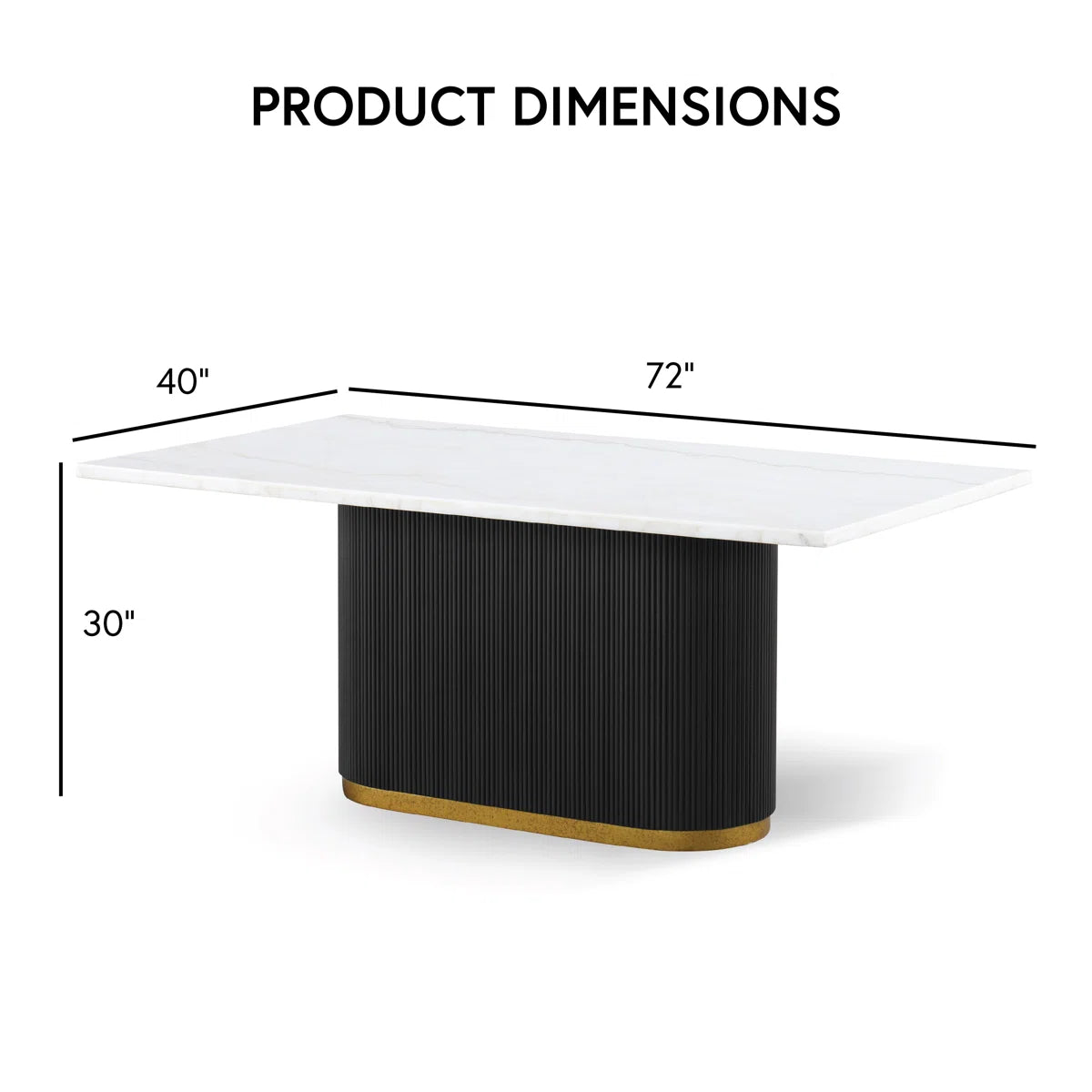 Calvera Marble Dining Table