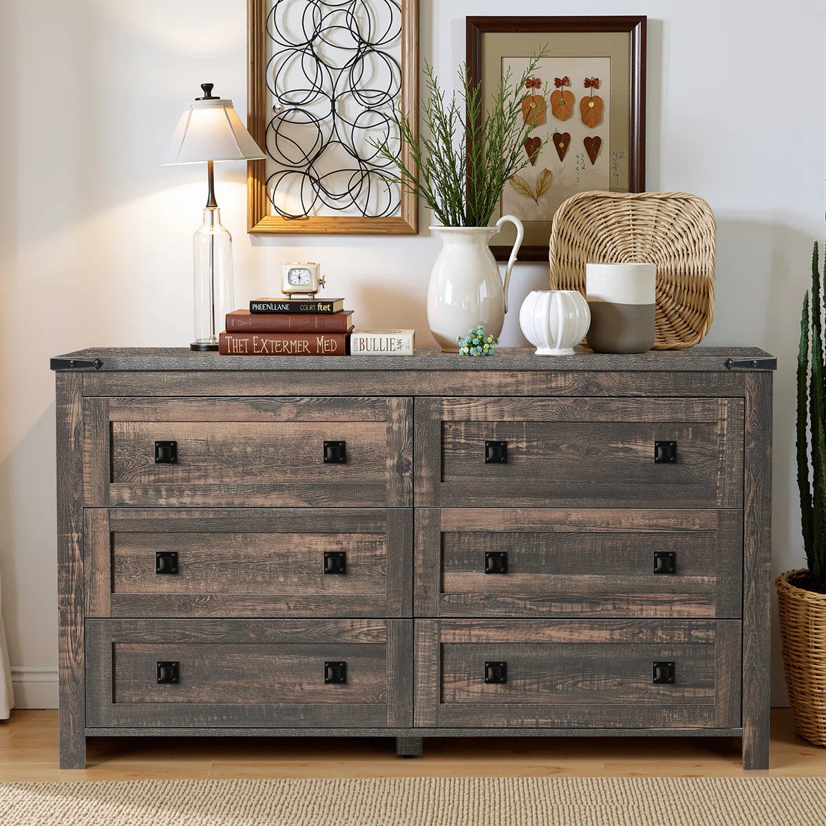 Rustica 6-Drawer Dresser