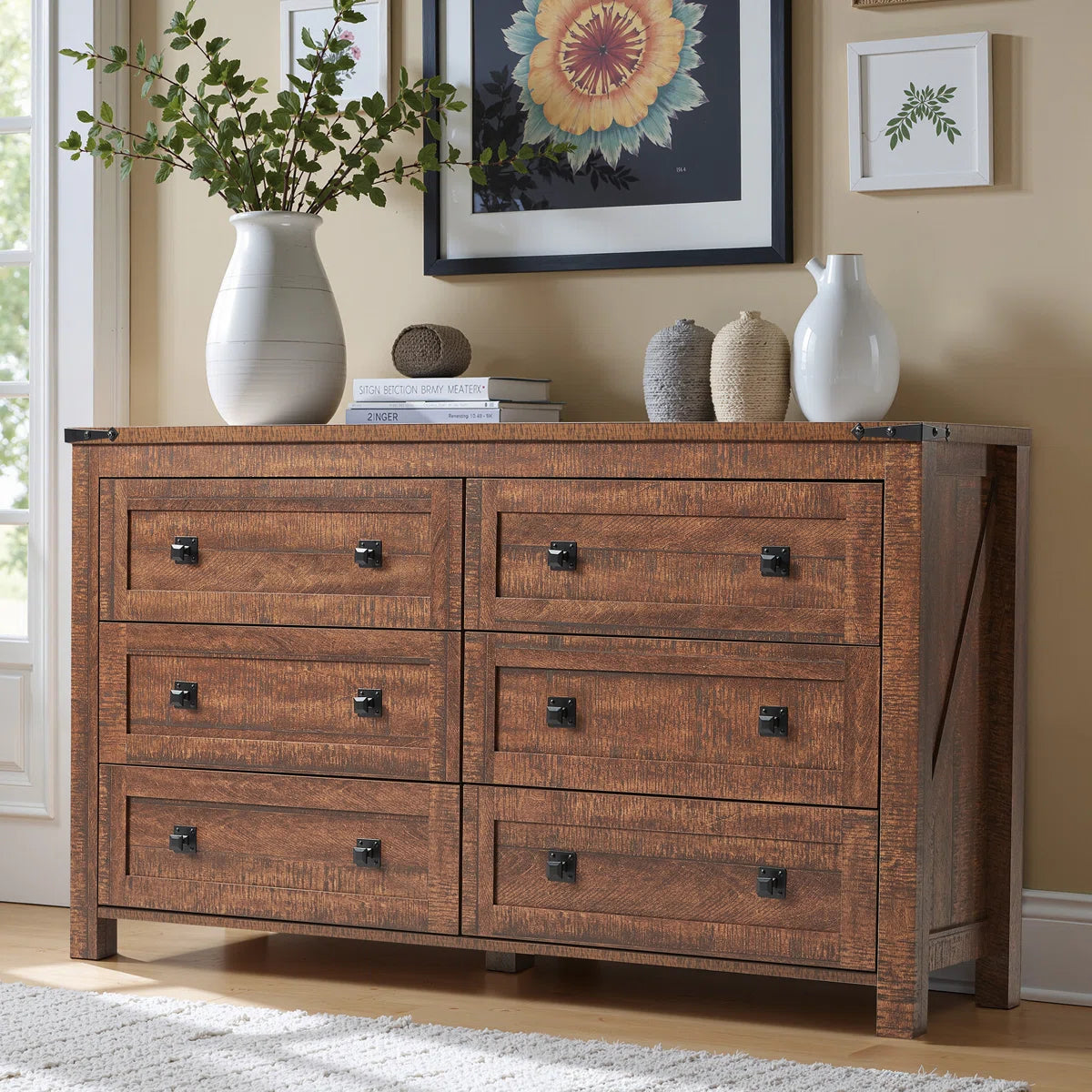 Rustica 6-Drawer Dresser