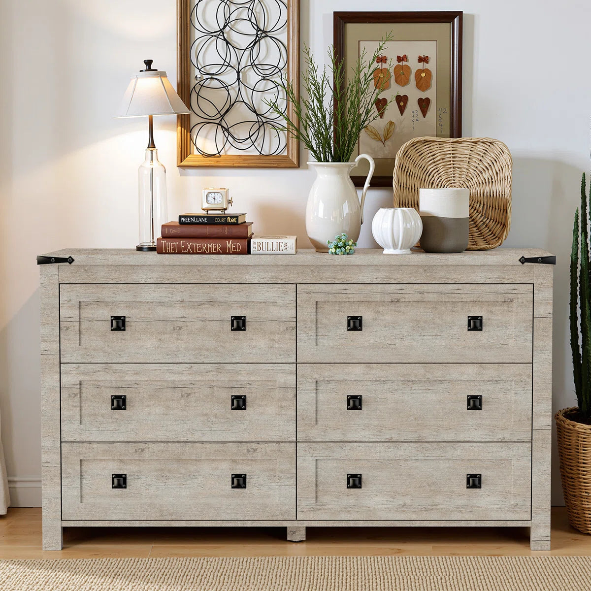 Rustica 6-Drawer Dresser