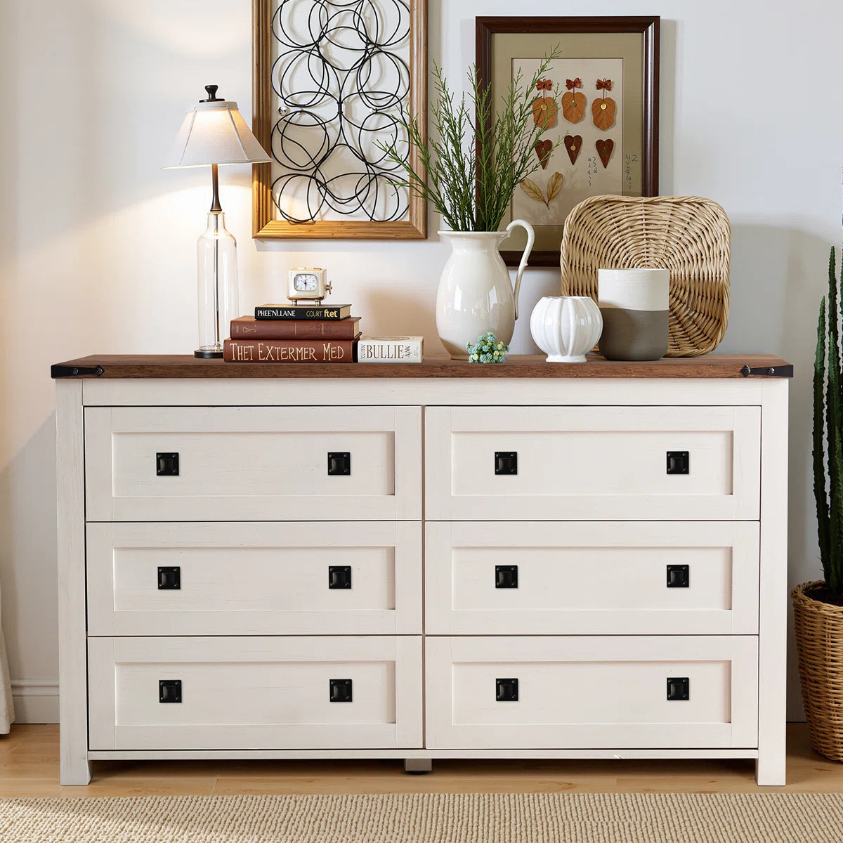 Rustica 6-Drawer Dresser