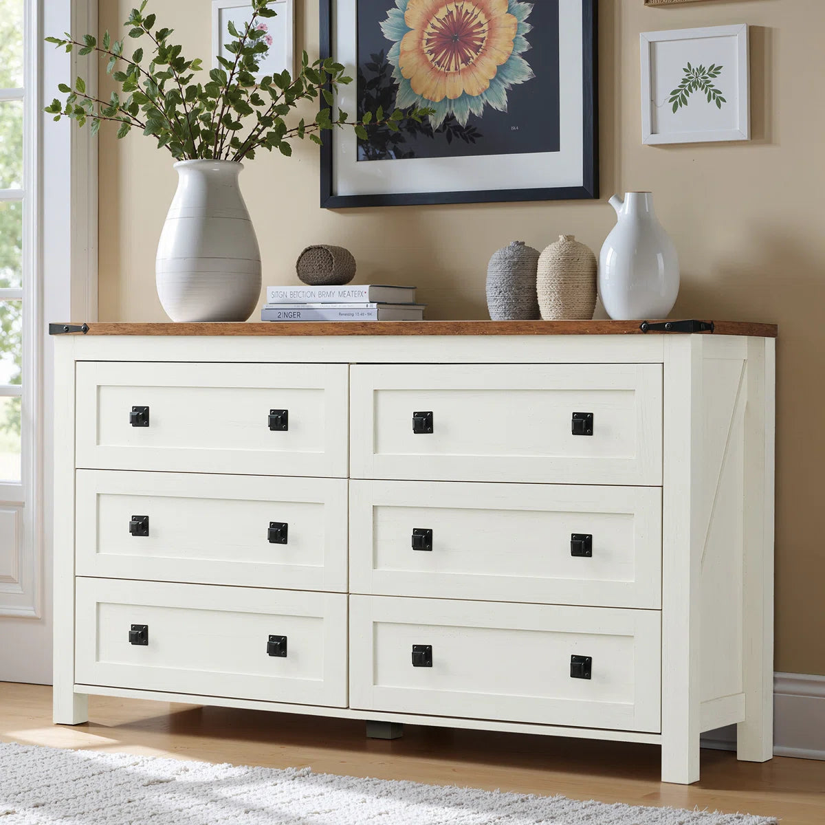 Rustica 6-Drawer Dresser