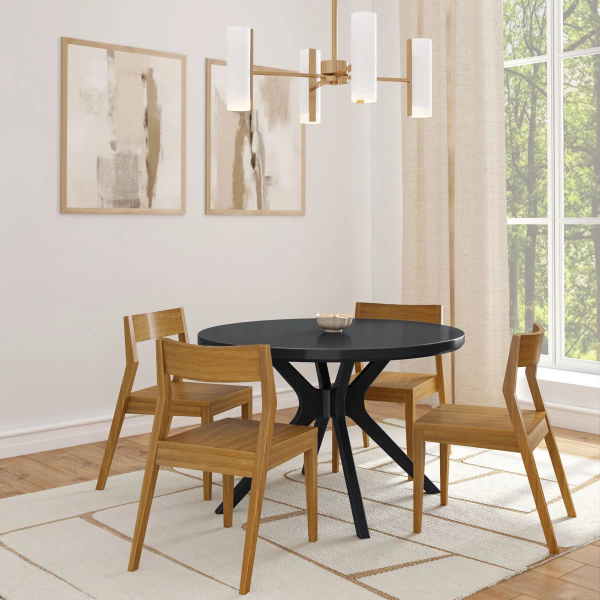 Soren Round Cross-Leg Dining Table