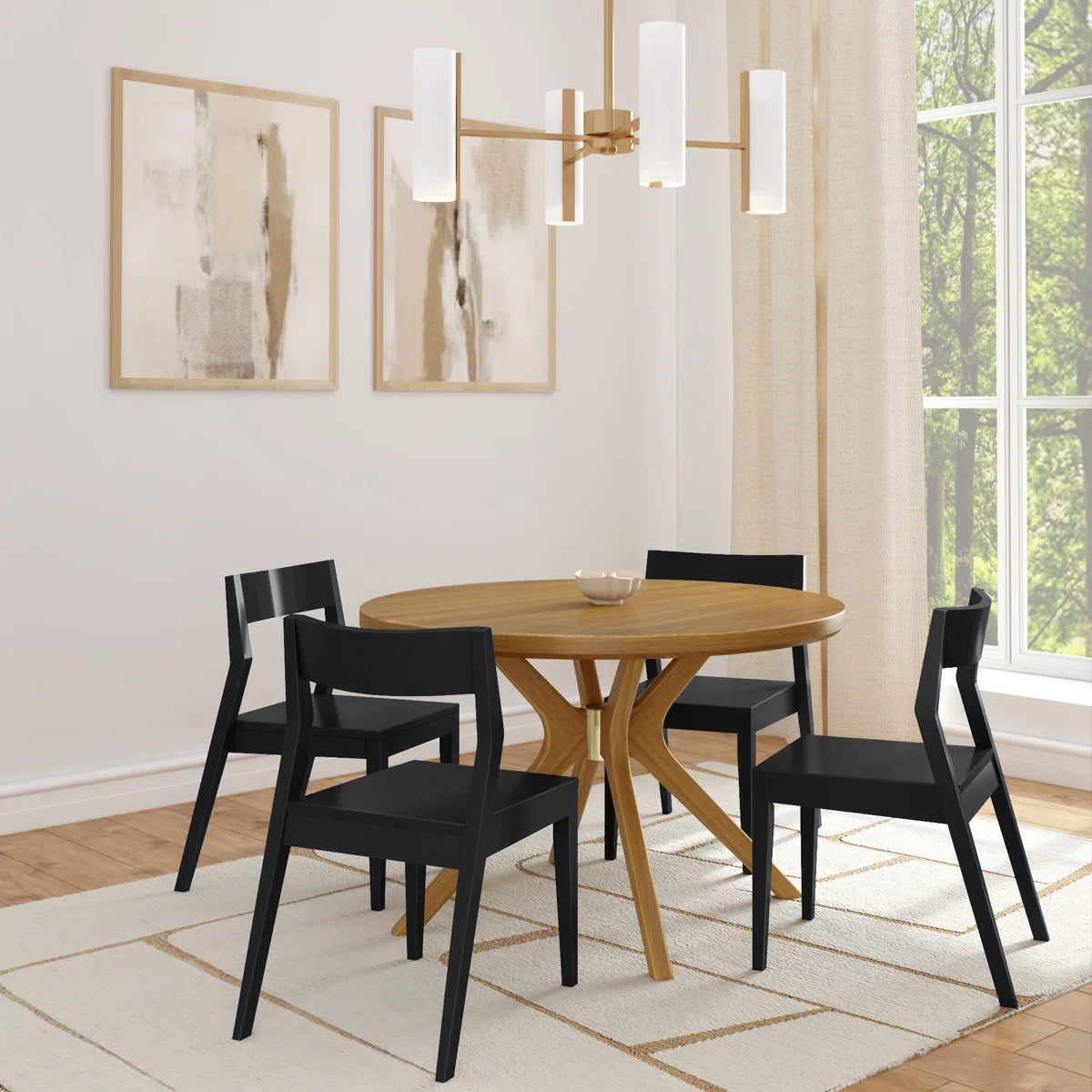 Soren Round Cross-Leg Dining Table