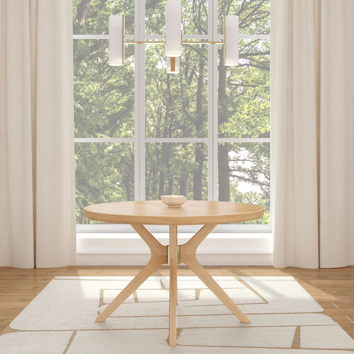 Soren Round Cross-Leg Dining Table