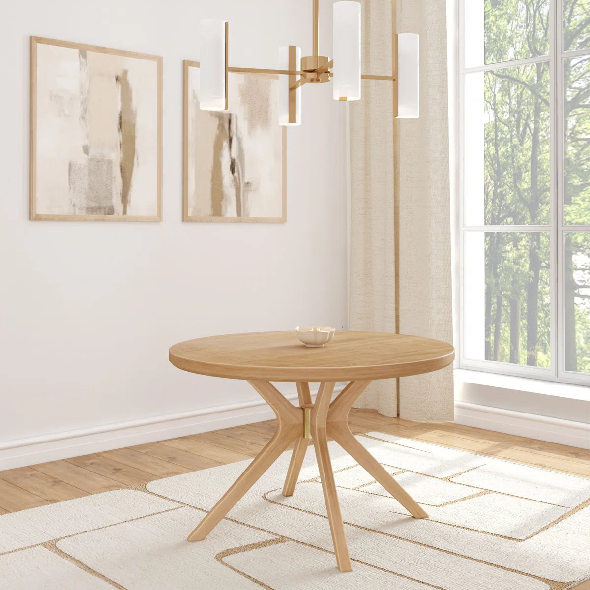 Soren Round Cross-Leg Dining Table