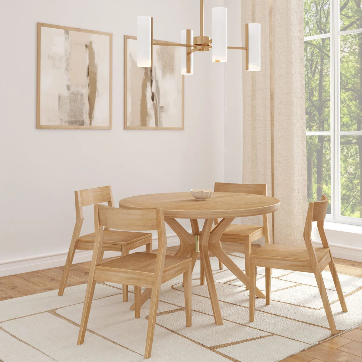 Soren Round Cross-Leg Dining Table