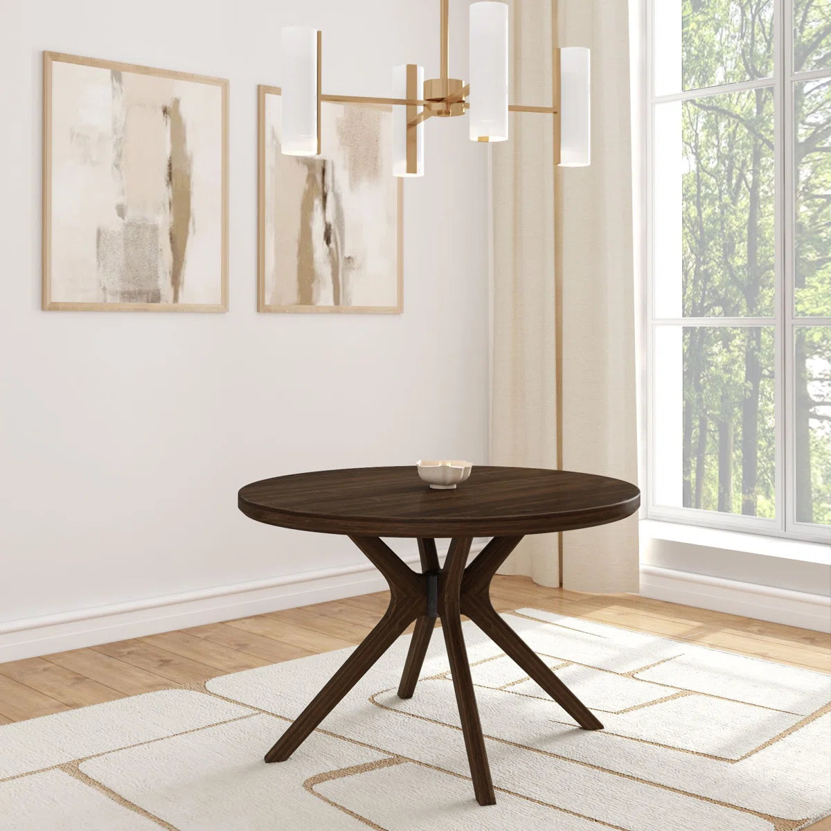 Soren Round Cross-Leg Dining Table