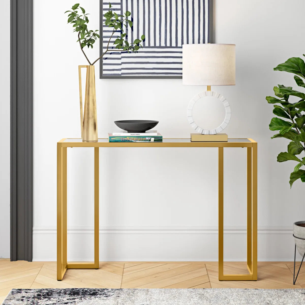 Lucent Glass Console Table