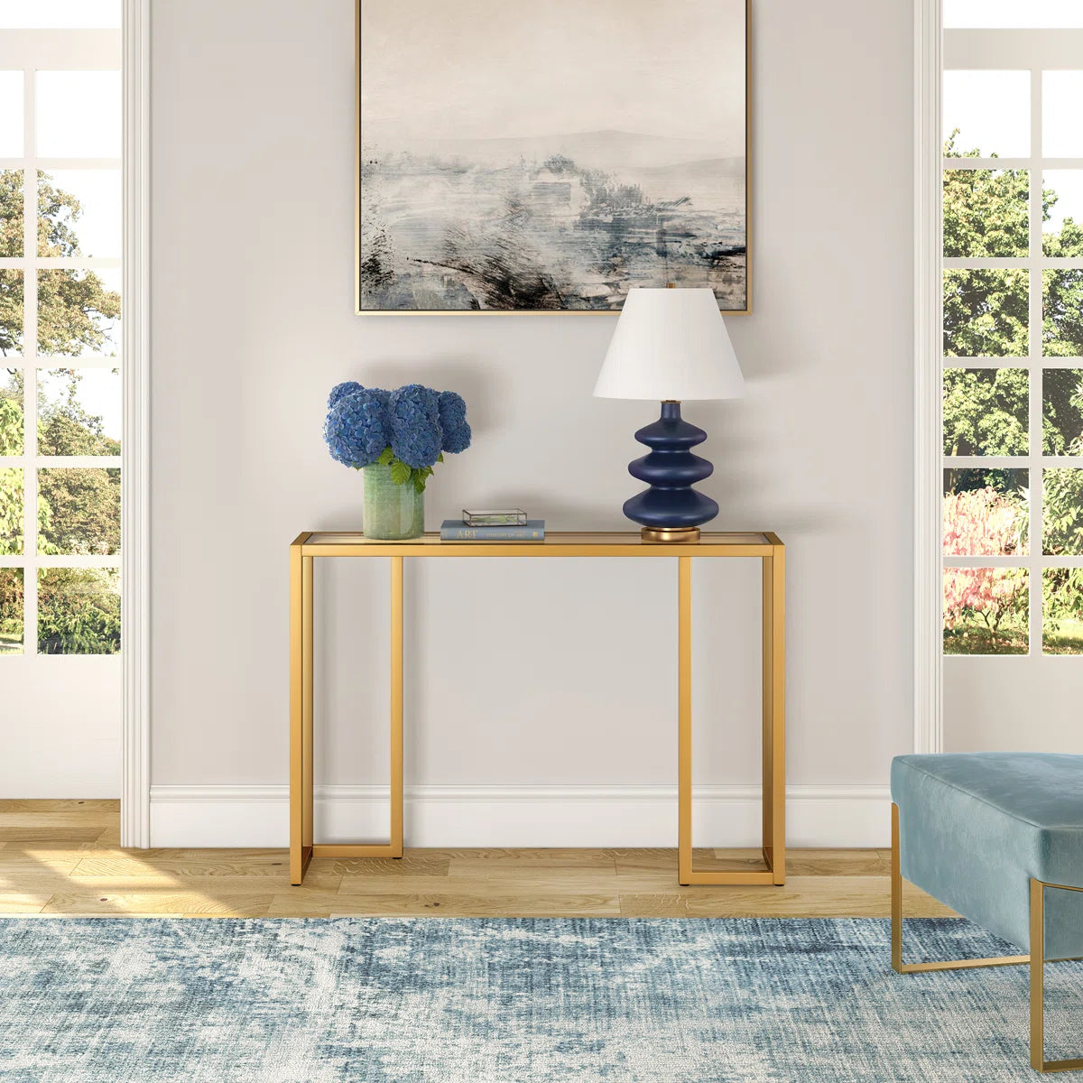 Lucent Glass Console Table