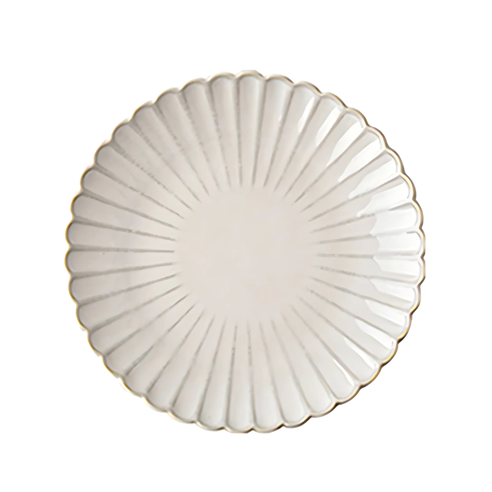 Auren Fluted Ceramic Plate