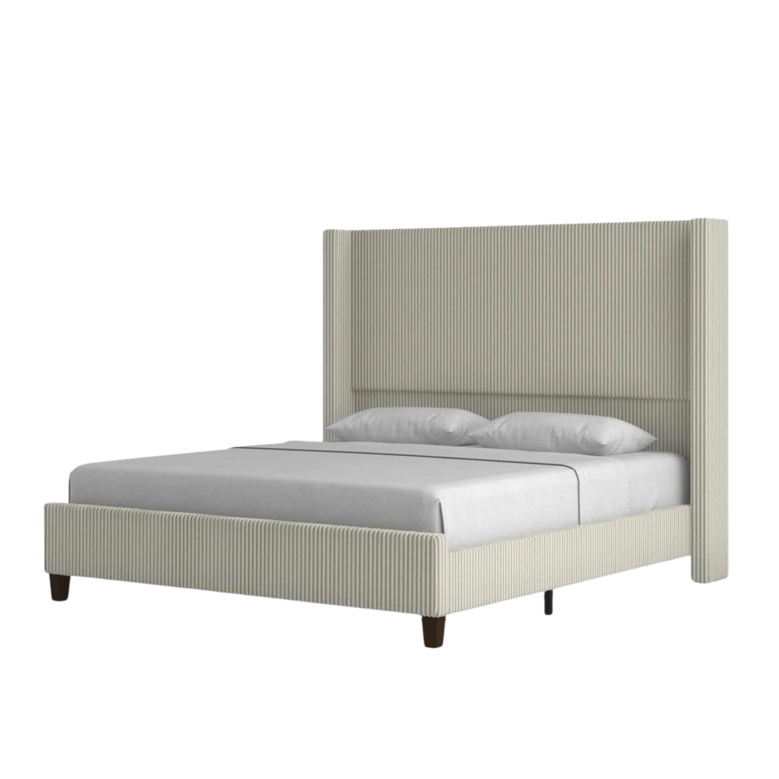 Alvera Wingback Platform Bed