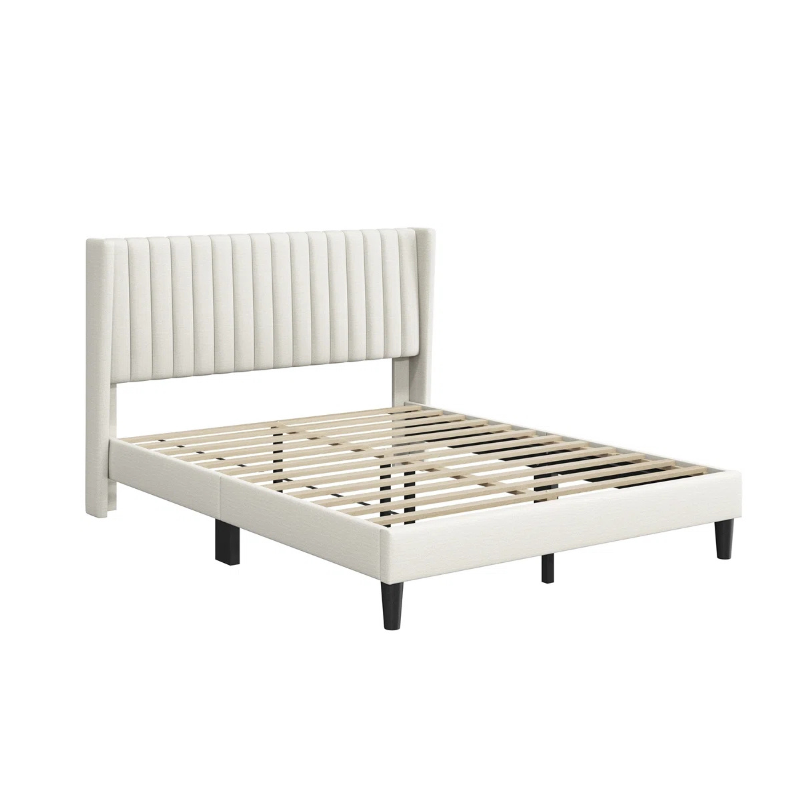 Mirella Wingback Platform Bed