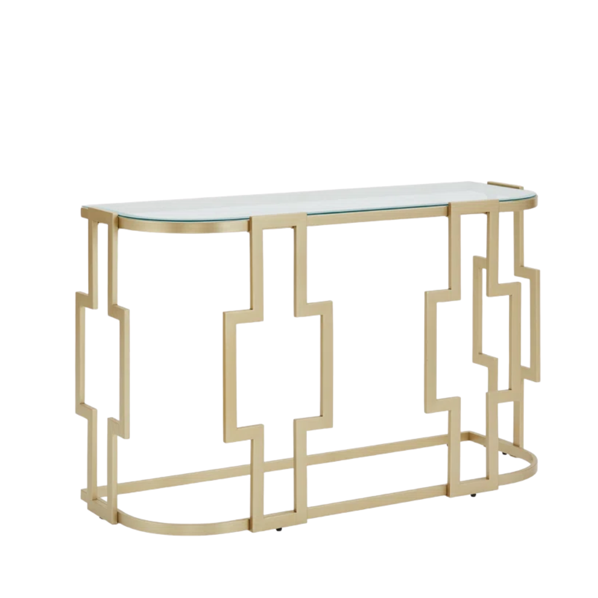 Marquette Glass Console Table