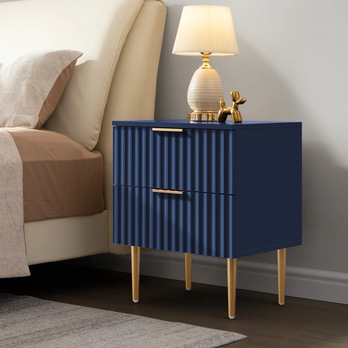 Ardyn Fluted Nightstand Set