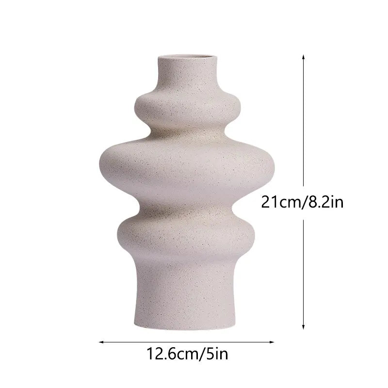 Calvia Sculpted Ceramic Vase