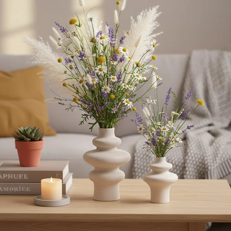 Calvia Sculpted Ceramic Vase