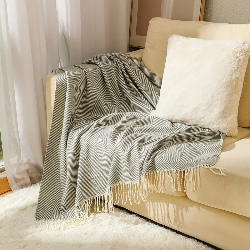 Sivra Striped Throw Blanket