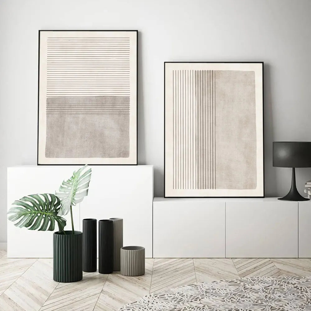 Eralis Abstract Neutral Wall Art